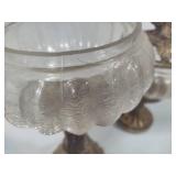Crackle Glass Candle Holders