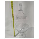 Large Apothecary Clear Glass Jar