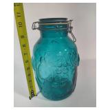Large Turquoise Canning Jar
