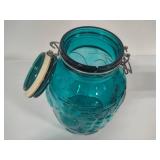 Large Turquoise Canning Jar