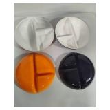 Set of Four Divided Guzzini Bowls