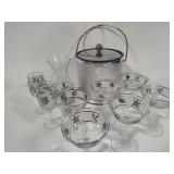 Libbey Silver Leaf Barware Set
