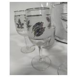Libbey Silver Leaf Barware Set