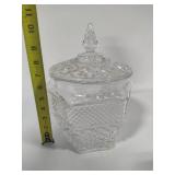 XL Glass Candy Jar w/Lid & Bowl
