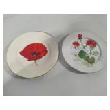 Collectible Floral Plates