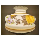 Stunning Hand Painted Hurricane Lamp