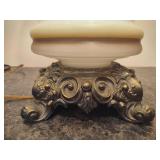 Stunning Hand Painted Hurricane Lamp