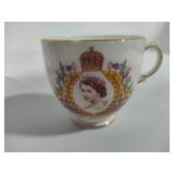 Queen Elizabeth Tea Cup Coronation Set