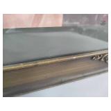 "Girl with Harp" in Antique Frame