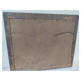 "Girl with Harp" in Antique Frame