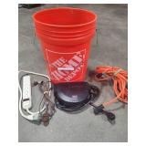 Home Depot Bucket/Cords
