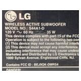 Wireless LG Subwoofer Model S44A1-D