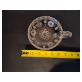 Cut Crystal Small Bowls w/Daisy Flower