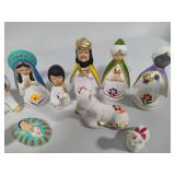 Hand Painted Mexican Nativity Scene
