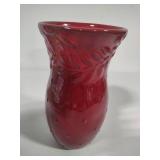 Crate & Barrel Red Vase