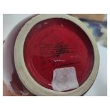 Crate & Barrel Red Vase