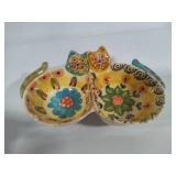 Modigliani Hand Painted Cat Dishes