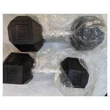 Lots of Pair of  15LB Hex Dumbbells ( New)