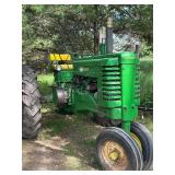 Vintage 1948 John Deere Model "A" Narrow Front Tractor