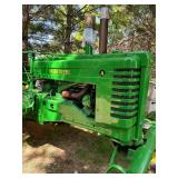 Vintage 1949 John Deere Tractor Model "A" with Wide Front-End Styling