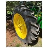 Vintage 1949 John Deere Tractor Model "A" with Wide Front-End Styling