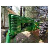 Vintage 1949 John Deere Tractor Model "A" with Wide Front-End Styling