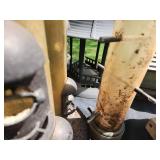 Collection of Bird Feeders Including Two Birdhouses and Two Tube Feeders