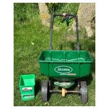 Scotts SpeedyGreen 3000 Broadcast Spreader and KGRO Hand Spreader Set