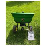 John Deere Tow Behind Broadcast Spreader with Manual