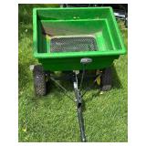 John Deere Tow Behind Broadcast Spreader with Manual