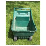 Heavy-Duty Green Yard Cart with Two Wheels