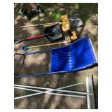 Collection of Snow Removal Tools with Aluminum Snow Pusher
