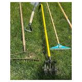 Collection of 12 Various Garden Hand Tools