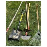 Collection of 12 Various Garden Hand Tools