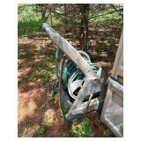 Set of 2 Hose Reels with Storage Box and a Portable Hose Reel with Hoses