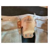 Sears Leather Tool Belt with Work Gloves and Cloth Towels