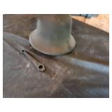 Vintage Cast Iron School Bell with Adjustable Yoke