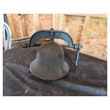 Vintage Cast Iron School Bell with Adjustable Yoke