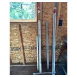 T-Square, Metal Yard Sticks, and Sheet Rock Cutter Tools