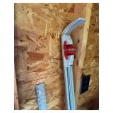T-Square, Metal Yard Sticks, and Sheet Rock Cutter Tools