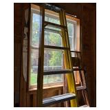 Keller Professional Grade Fiberglass Step Ladder 8ft and Wood Ladder