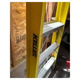 Keller Professional Grade Fiberglass Step Ladder 8ft and Wood Ladder