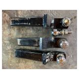 Set of 3 Tow Hitch Ball Mounts with Chrome Balls
