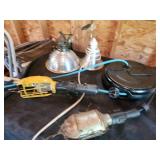 Lot of Vintage Industrial Trouble Lights with Retractable Cord Reels