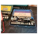 Lot of 3 Socket Wrench Sets with Various Sizes