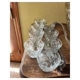 Vintage Anchor Hocking Arlington 18 Piece Punch Set with Box