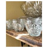 Vintage Anchor Hocking Arlington 18 Piece Punch Set with Box