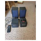 JVC UX-1 Micro Component System with Speakers and Cassette Collection