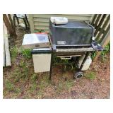 Used Weber Gas Grill with Accessories and Weather Cover