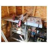 Craftsman Table Saw with Stand and Safety Gear
